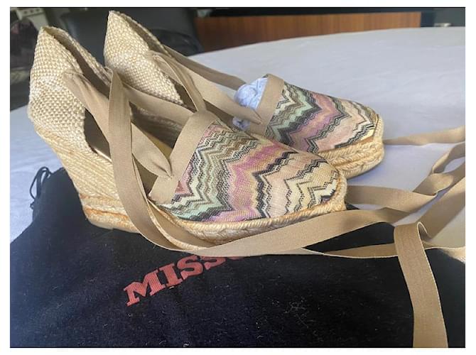 Espadrillas stringate di Missoni Multicolore - vista 13