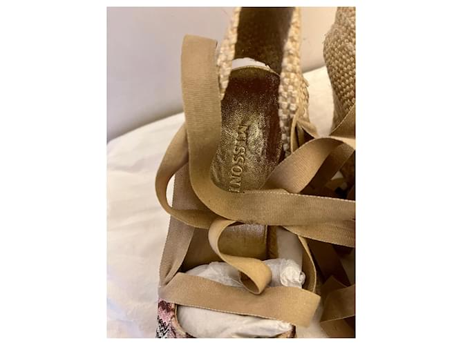 Espadrillas stringate di Missoni Multicolore - vista 3