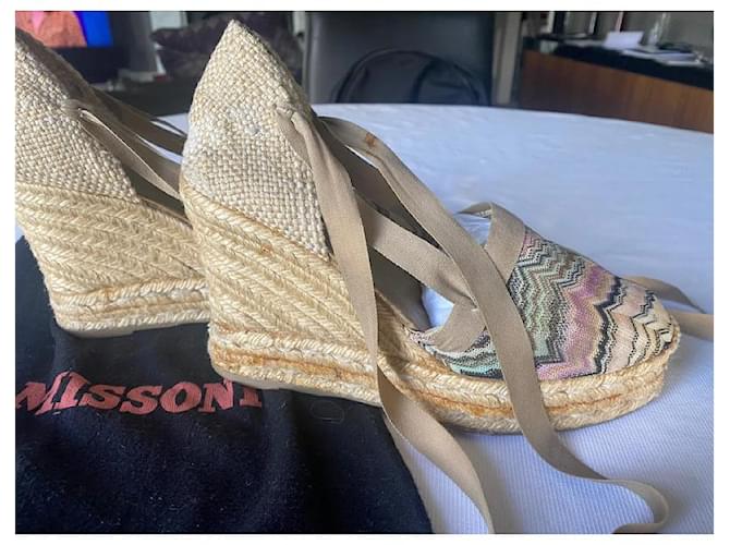 Espadrillas stringate di Missoni Multicolore - vista 8
