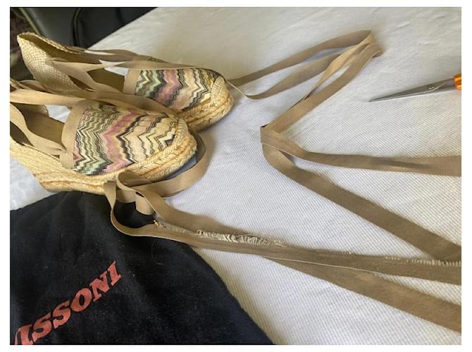 Espadrillas stringate di Missoni Multicolore - vista 9