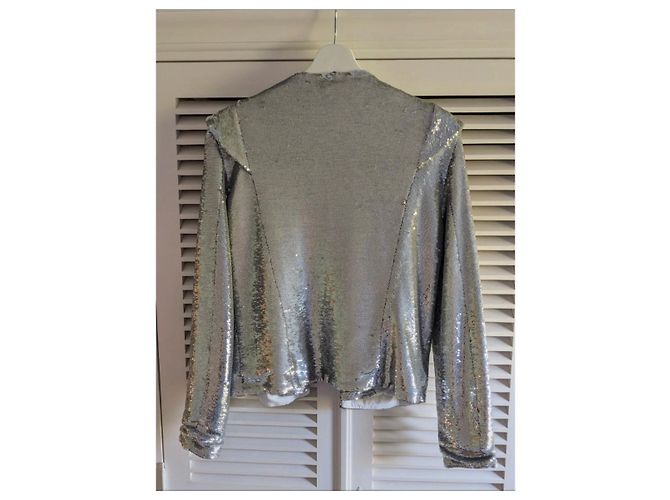 Iro Waklyn Paillettenblazer Silber - Ansicht 3
