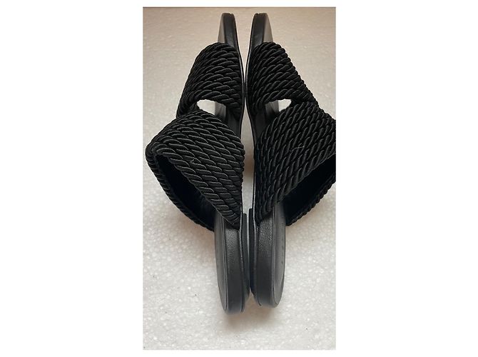 Mule Claudie Pierlot in pelle nera taglia 38 - vista 3