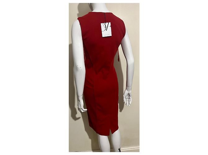 Diane Von Furstenberg DvF Alexandria-Kleid in Red Spice Rot - Ansicht 5