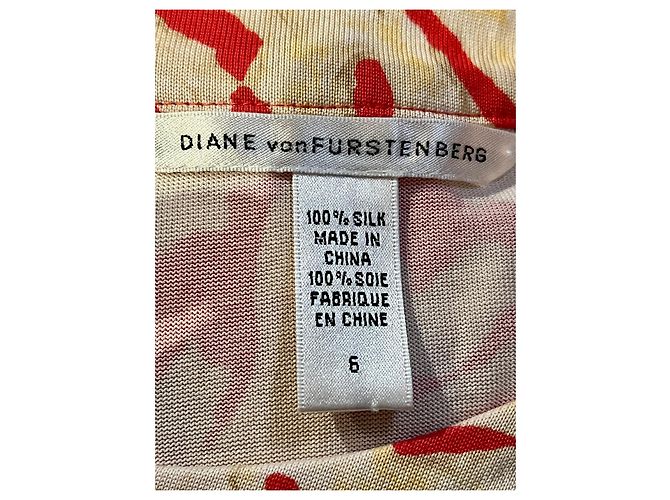 Diane Von Furstenberg DvF-Seiden-Ayuka-Kleid mit Blumenmuster Mehrfarben - Ansicht 4