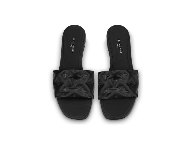 LOUIS VUITTON  Mules & clogs T.EU 38 Leather Black - view 2
