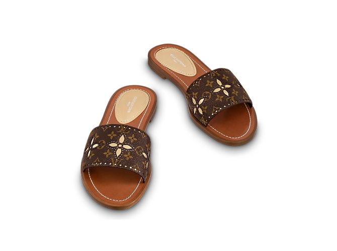 LOUIS VUITTON  Mules & clogs T.EU 39 Leather Brown - view 3