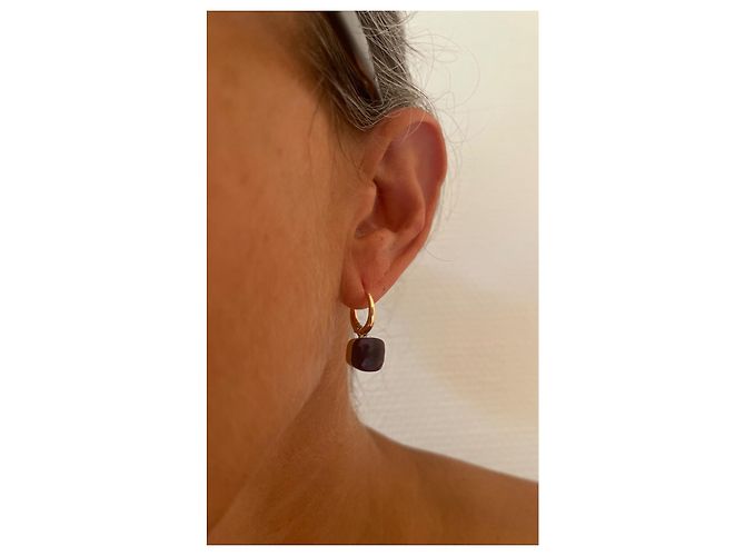 Orecchini Pomellato Nudo in oro rosa e ametista Porpora - vista 5