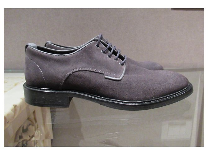 Autre Marque Derbies en daim gris Garment Project - vue 2