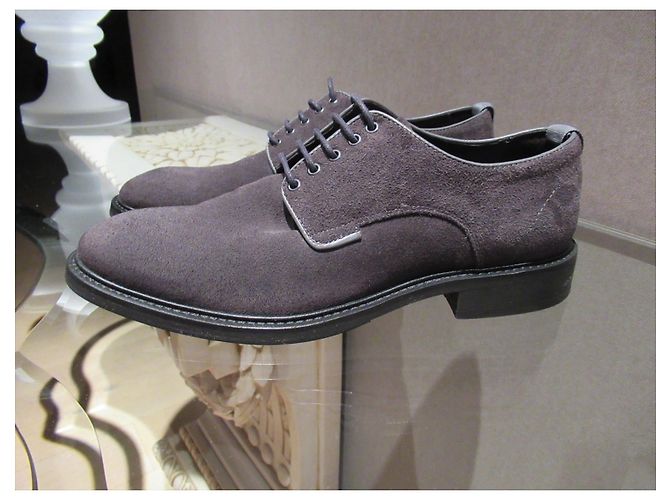 Autre Marque Derbies en daim gris Garment Project - vue 4