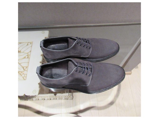 Autre Marque Derbies en daim gris Garment Project - vue 5
