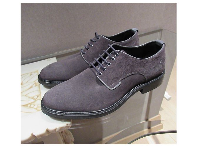 Autre Marque Derbies en daim gris Garment Project - vue 7