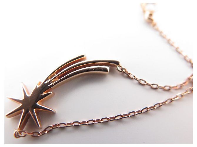 COLLANA STELLA CADENTE DJULA 40 alla 43 CM IN ORO ROSA 18COLLANA K E DIAMANTI D'oro - vista 4