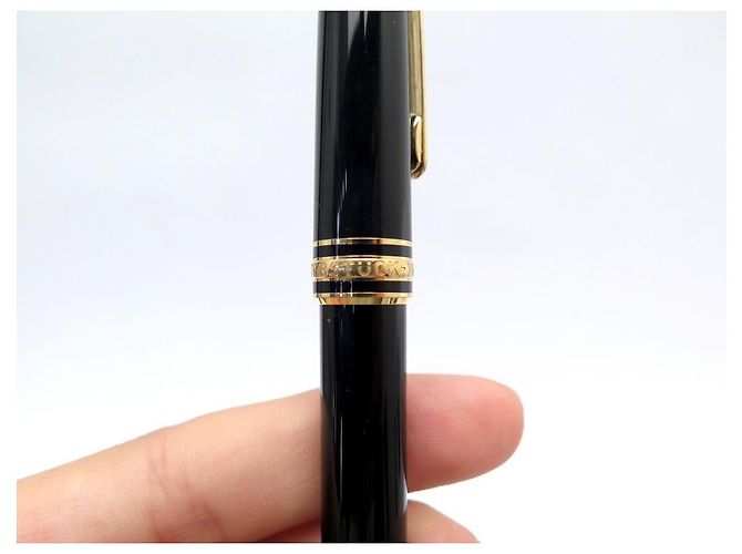 MONTBLANC MEISTERSTUCK CLASSIC GOLD MB KUGELSCHREIBER10883 SCHWARZER HARZSTIFT - Ansicht 3