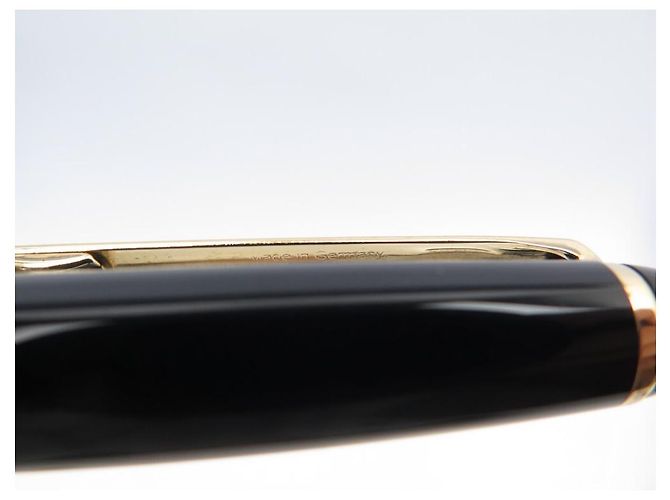 MONTBLANC MEISTERSTUCK CLASSIC GOLD MB KUGELSCHREIBER10883 SCHWARZER HARZSTIFT - Ansicht 5