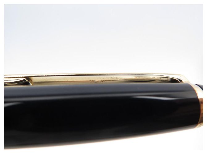 MONTBLANC MEISTERSTUCK CLASSIC GOLD MB KUGELSCHREIBER10883 SCHWARZER HARZSTIFT - Ansicht 6