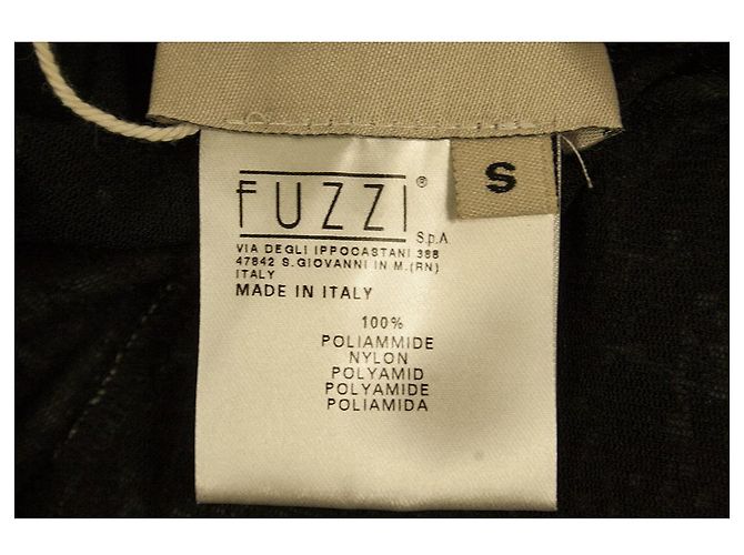 Fuzzi Pantalón de verano negro y beige floral cintura y puños elásticos talla S Gris antracita - vista 4