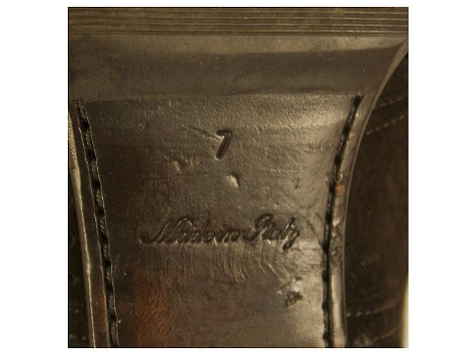 Louis Vuitton LV Scarpe stringate Oxford traforate in pelle scamosciata marrone da uomo 7 - vista 7