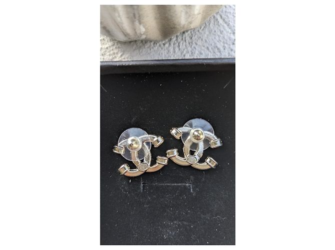 Cambon Orecchini Chanel Comets in oro bianco argentato Argento - vista 2