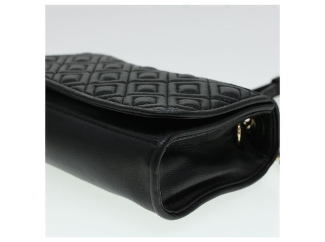 TORY BURCH Borsa a tracolla con catena in pelle nera Auth am4322 Nero - vista 15
