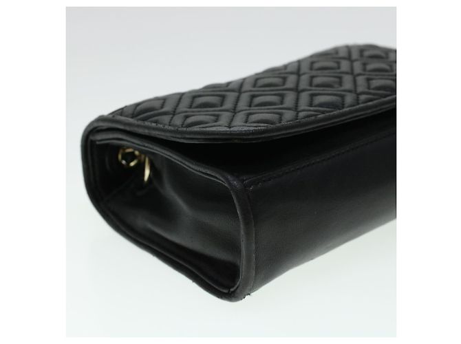 TORY BURCH Borsa a tracolla con catena in pelle nera Auth am4322 Nero - vista 16