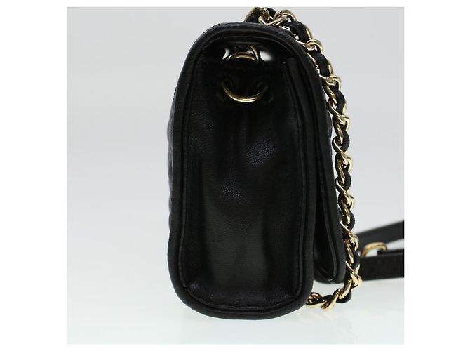 TORY BURCH Borsa a tracolla con catena in pelle nera Auth am4322 Nero - vista 4