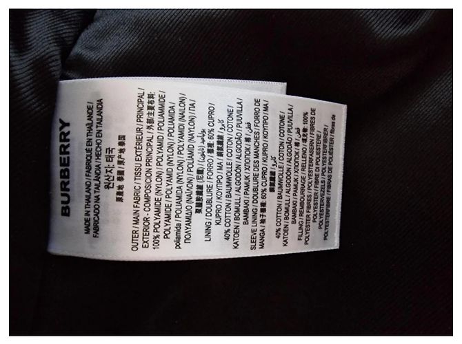 Burberry Bomberjacke Schwarz aus Polyester Größe 40 - Ansicht 12