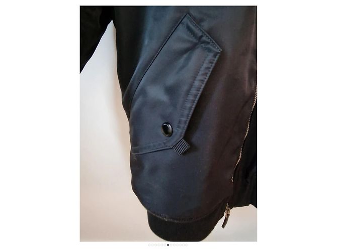 Burberry Bomberjacke Schwarz aus Polyester Größe 40 - Ansicht 7