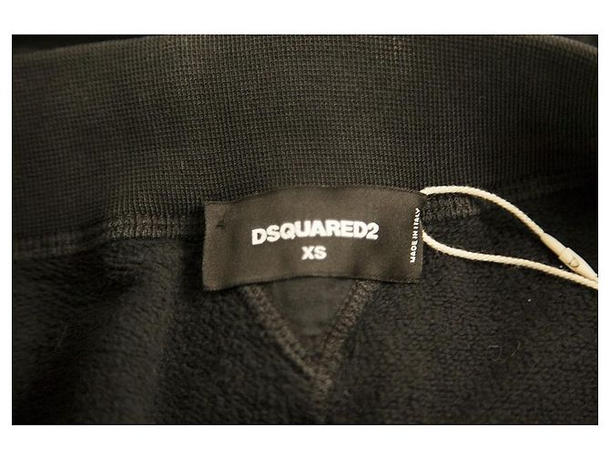 Dsquared2 Schwarze „Icon“ Jogginghose Sport Lounge Crop Hose Hose Größe XS - Ansicht 3