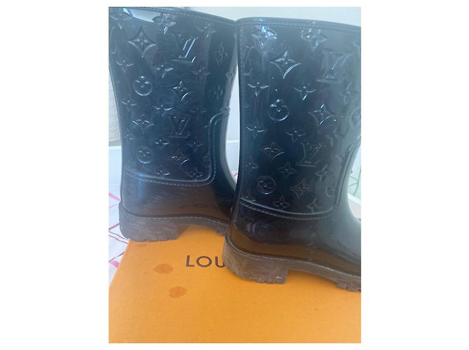 Stivaletti Louis Vuitton in pelle nera Nero - vista 3