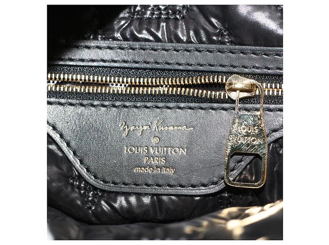 Bolsa LOUIS VUITTON Vernis Dot Infinity Lockit MM Preto M40682 Auth ar9434b Branco - vista 21