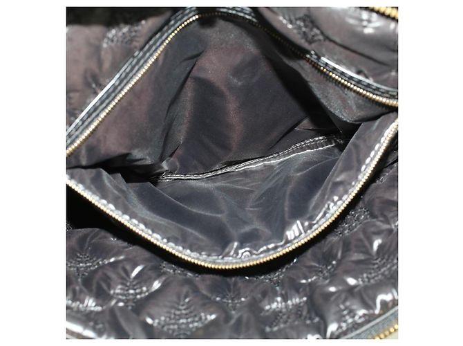 Bolsa LOUIS VUITTON Vernis Dot Infinity Lockit MM Preto M40682 Auth ar9434b Branco - vista 24
