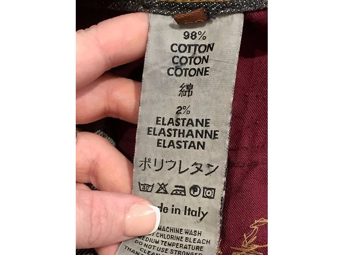 NOTIFY Jeans T.US 28 Cotone Grigio - vista 6