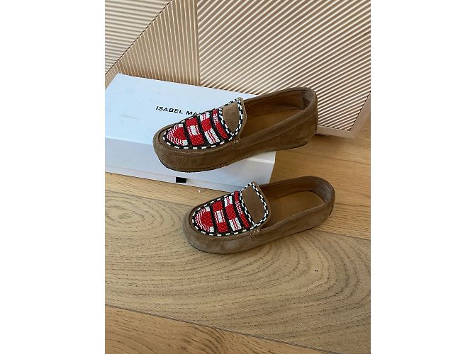 ISABEL MARANT Mules e zoccoli T.EU 35 Camoscio Cammello - vista 8