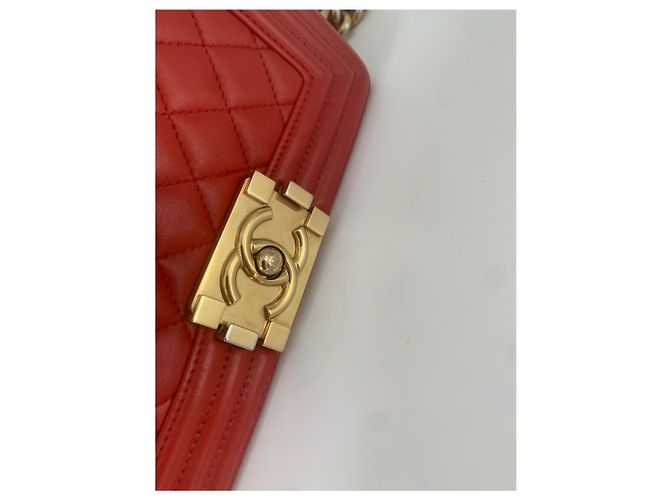 Boy CHANEL Borse a mano Pelle Rosso - vista 4