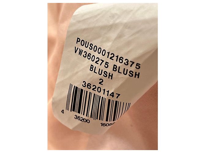 Vera Wang Vestido de baile drapeado e com babados em chiffon na cor Blush Rosa - vista 7
