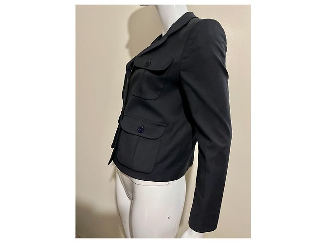 Mulberry Vintage-Militärjacke, Maulbeere Schwarz - Ansicht 2