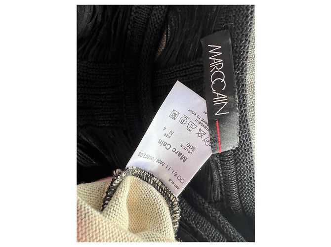 Marc Cain ärmellose Strickbluse Leopardenmuster braun schwarz - Ansicht 3