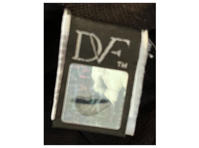 Diane Von Furstenberg Vestido DvF Gloria de lana drapeada Negro - vista 6