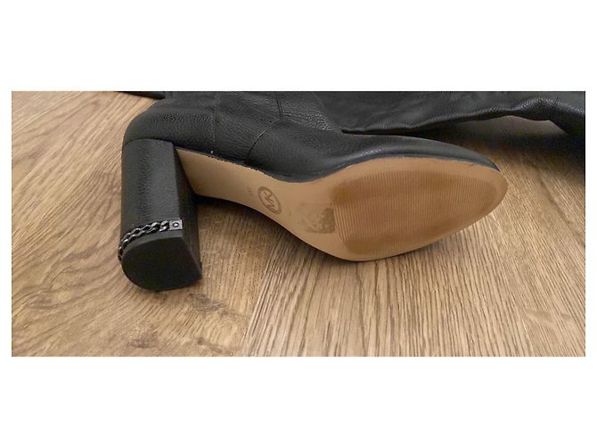 Botas Michael Kors de piel negra con tacón alto Negro - vista 4