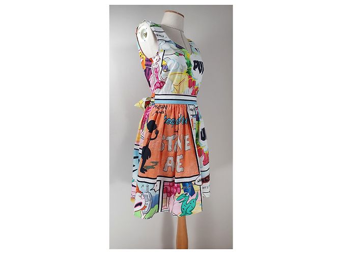 Abito Moschino Cheap And Chic in cotone multicolore - vista 2