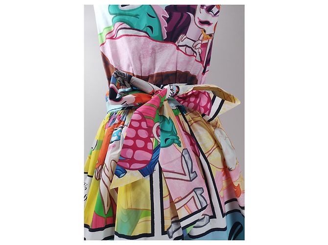 Abito Moschino Cheap And Chic in cotone multicolore - vista 4