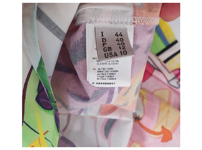 Abito Moschino Cheap And Chic in cotone multicolore - vista 9