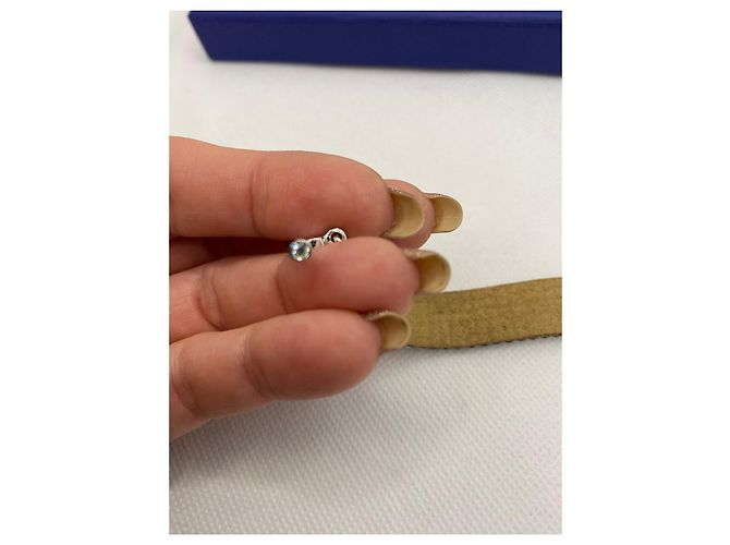 Bracciale Swarovski in Pelle Bianco Beige - vista 3