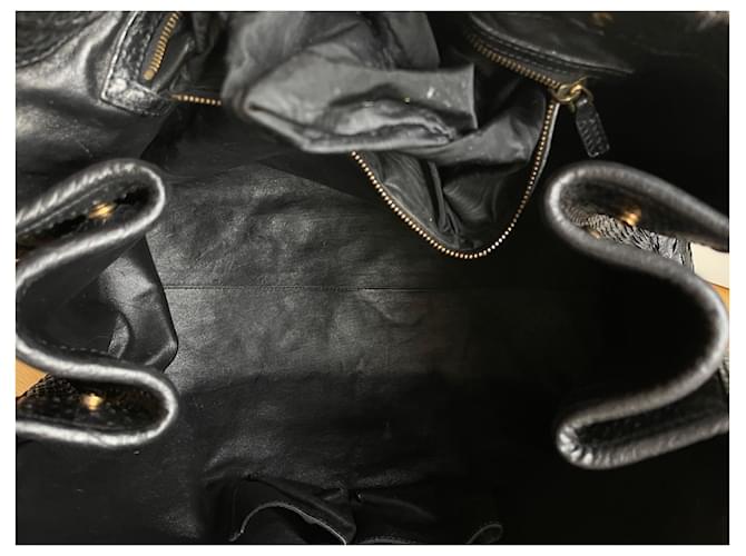 Gucci cabas en python GG Running Noir - vue 5