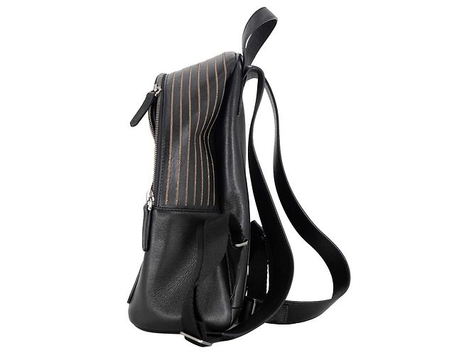 Mochila Brunello Cucinelli Monili em couro preto com contas de cobre - vista 3