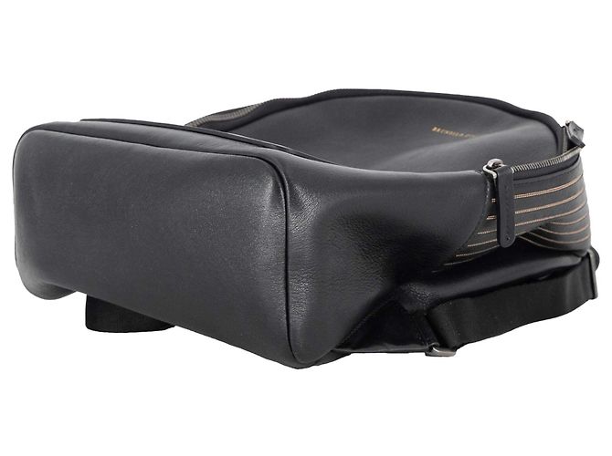 Mochila Brunello Cucinelli Monili em couro preto com contas de cobre - vista 5