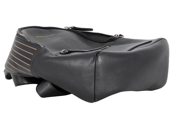 Mochila Brunello Cucinelli Monili em couro preto com contas de cobre - vista 6