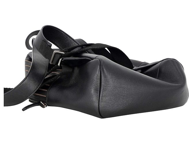 Mochila Brunello Cucinelli Monili em couro preto com contas de cobre - vista 7