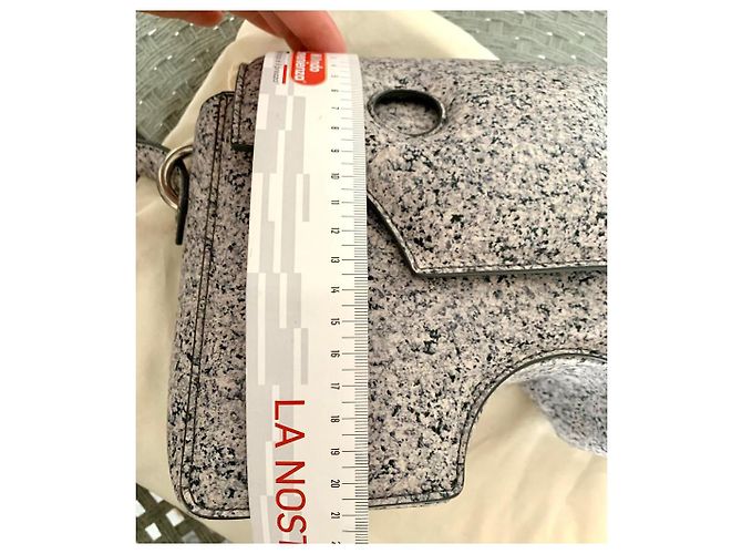 Borsa Off White Day in pelle grigia Grigio - vista 9