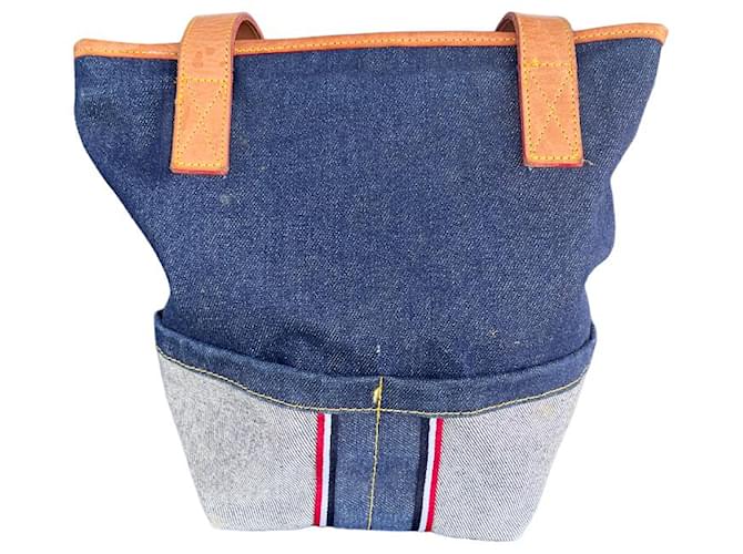 Evisu Borse Blu - vista 2